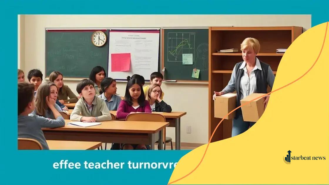Impact of teacher turnover on student learning