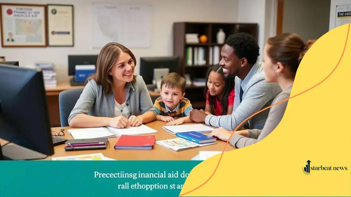 Financial aid options for students and families