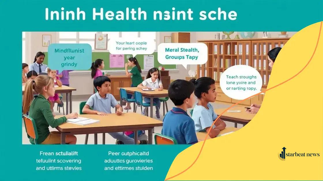Mental health initiatives in schools
