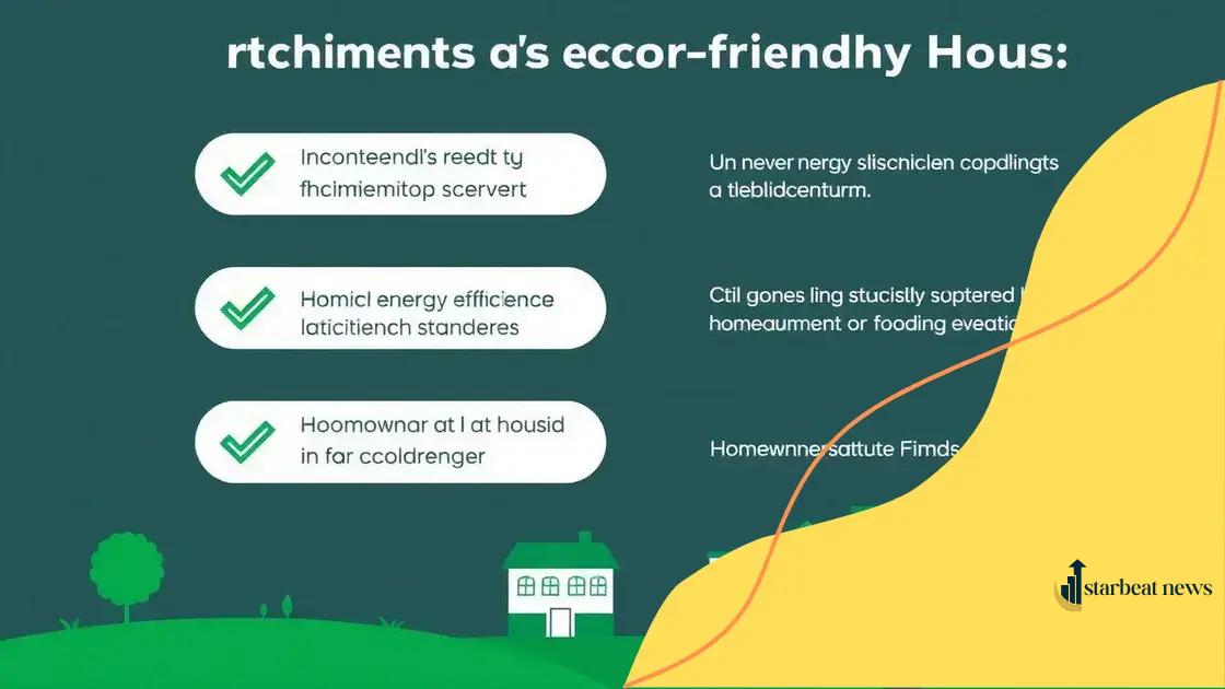 Eligibility criteria for eco-friendly housing